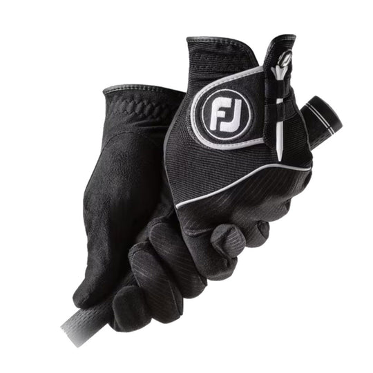 FootJoy RainGrip Pair Black Mens Golf Gloves
