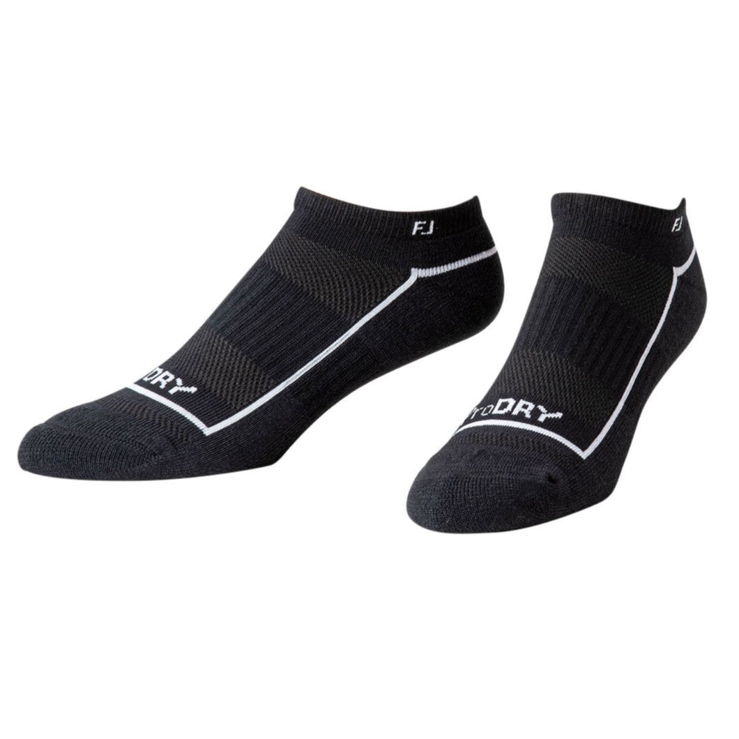 FootJoy ProDry Low Cut Womens Golf Socks - Black/6-9