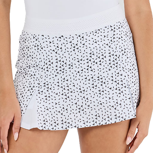 Sofibella UV Colors 13 In Geo Womens Tennis Skirt - Jetset White/XL