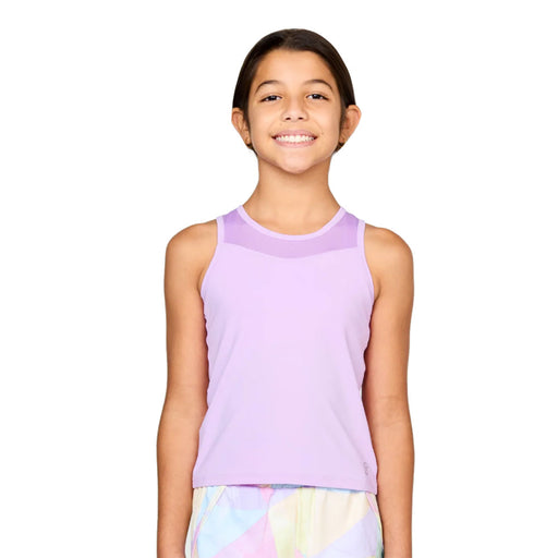 Sofibella UV Racerback Girls Lav Tennis Tank Top - Lavender/L