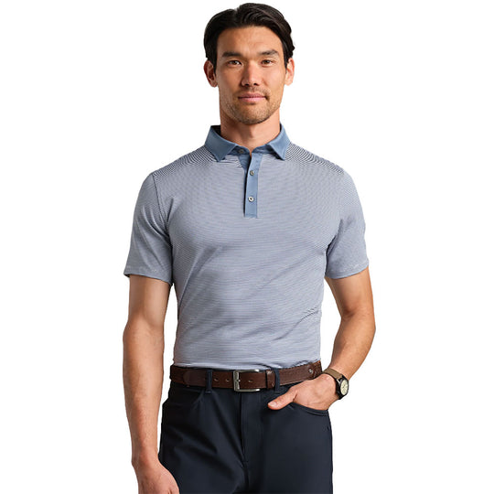 Rhone Sport Feeder Stripe Mens Golf Polo
