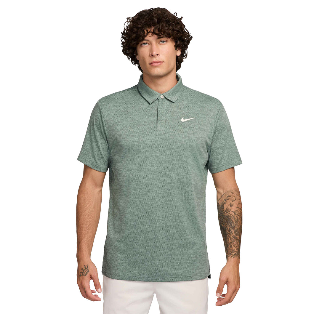 Nike Golf Dri-Fit Tour Jacquard Mens Polo - Clay Grn/Forest/XXL