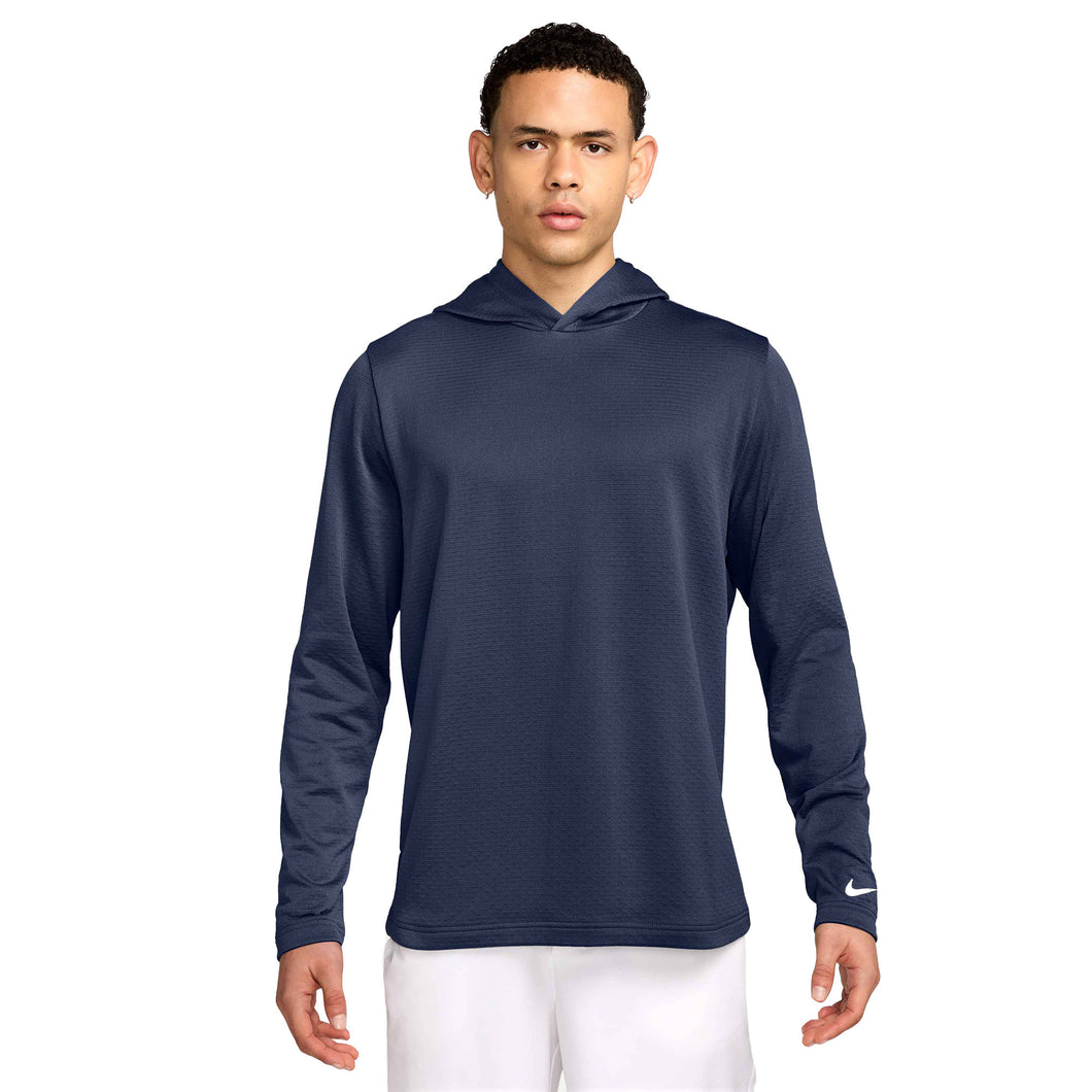 Nike Dri-Fit Tour Lightweight Mens Golf Hoodie - Midnt Navy/Wht/XXL