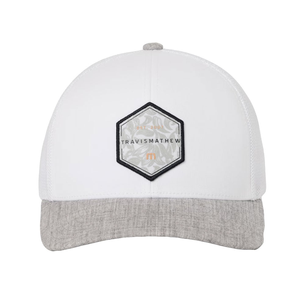 Travis Mathew Full Passport Snapback Mens Hat - White/One Size