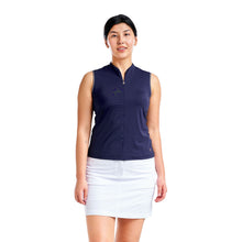 Load image into Gallery viewer, NVO Fergie Mock Womens Golf Polo - Navy/XL
 - 1