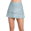Lucky In Love All That Shimmers Scallop Heather Gray Womens Tennis Skirt