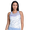 Lucky In Love Lavender Love Tie Back Womens Tennis Tank