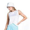 Lucky In Love Retro Stripe Twist Womens Tennis Tank