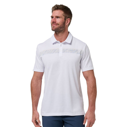 TravisMathew Landline Mens Golf Polo - White/XL