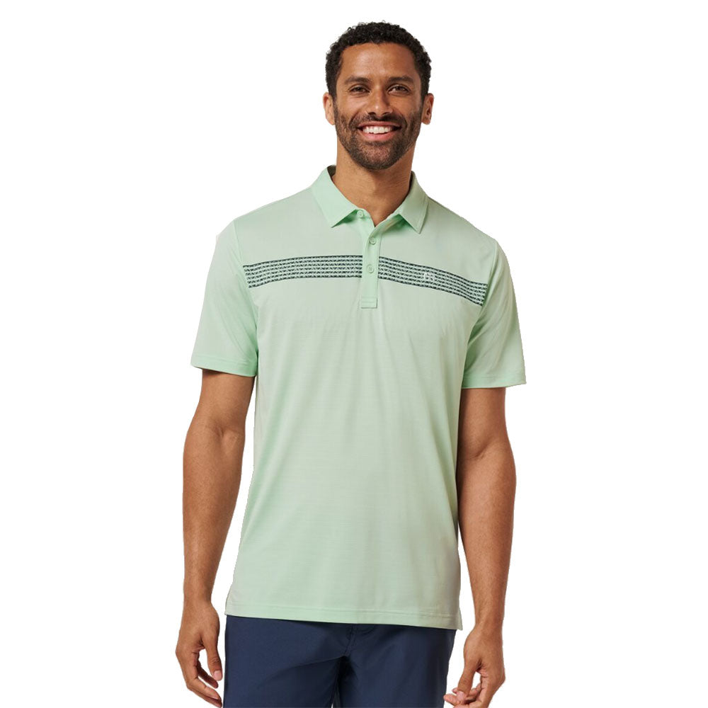 TravisMathew River Boat Cruise Mens Golf Polo - Aqua Foam/XL