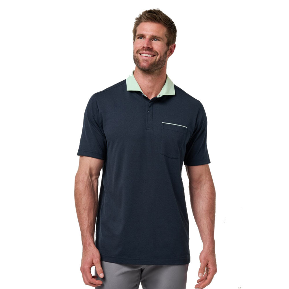 TravisMathew Fairway to Heaven Mens Golf Polo - Total Eclipse/XL
