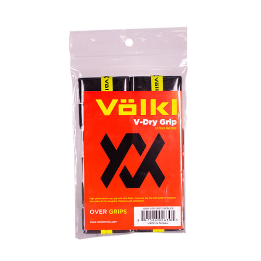 Volkl V-Dry 12 Pack Overgrip - Black