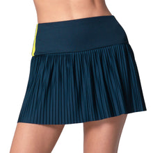 Load image into Gallery viewer, Lucky In Love Racer Rib Pleat Womens Tennis Skirt - Midnight/M
 - 3