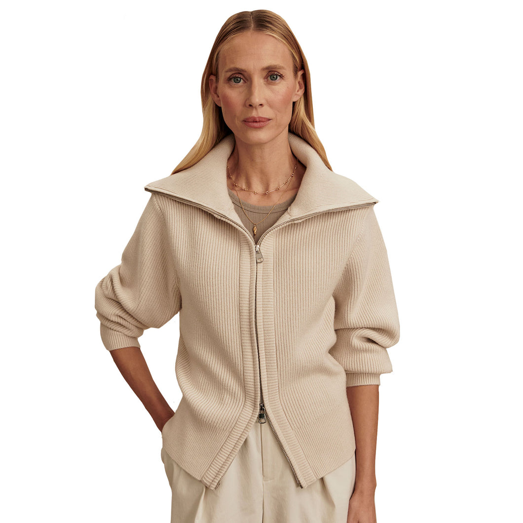 Varley Enrico Knit Womens Jacket - Silver Birch/L