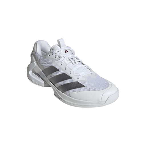 Adidas Adizero Ubersonic 5 Mens Tennis Shoes - Wht/Tch Gy/Marn/D Medium/14.0