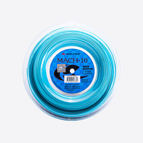 Solinco Mach-10 16L Blue Tennis String Reel 200 Meters