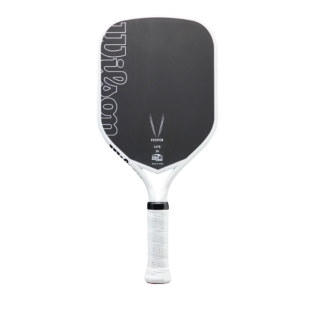Wilson Vesper Lite 14 Pickleball Paddle - White/Black/4 1/8/7.76 OZ