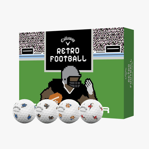 Callaway Chrome Tour Retro Football Golf Balls Dzn - Football
