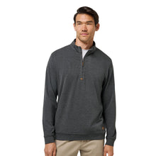 Load image into Gallery viewer, TravisMathew Cloud Mens Golf QZ Sweater - Heather Black/XL
 - 1