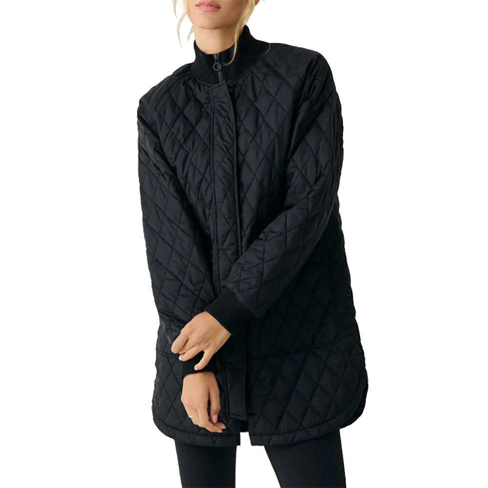 Lole 3/4 Womens Bomber Jacket - Black Beauty/L