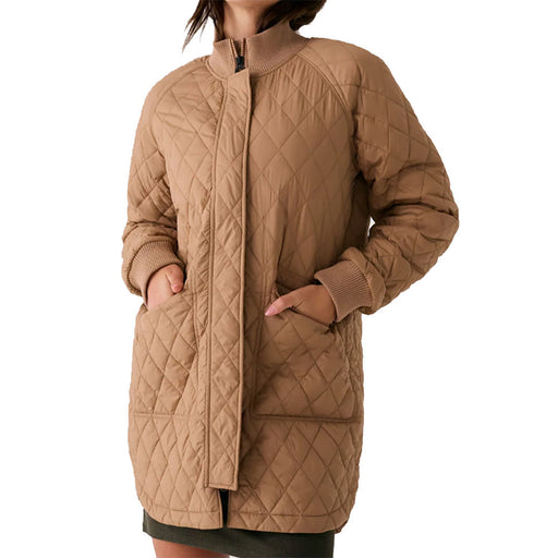 Lole 3/4 Womens Bomber Jacket - Dune/M