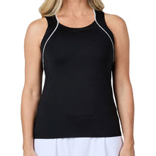 Load image into Gallery viewer, Sofibella Mystic Sunrise Racerbk Women Tennis Tank - Black/L
 - 2