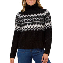 Load image into Gallery viewer, Krimson Klover Bluebird Turtleneck Womens Sweater - Black/L
 - 1
