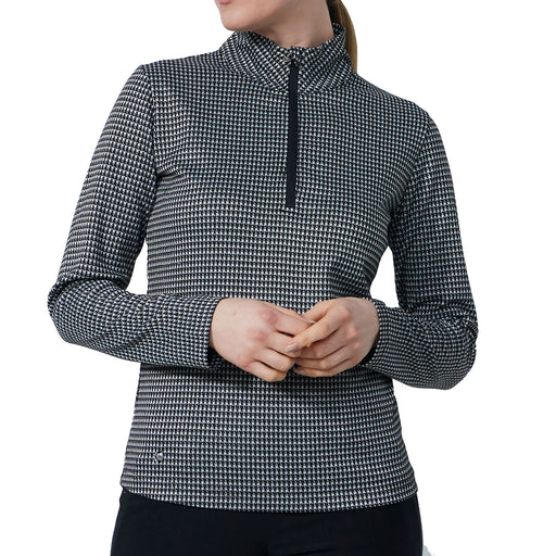 Daily Sports Mackay LS Half Womens Golf Shirt - Black/XL