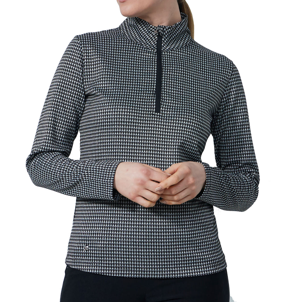 Daily Sports Mackay LS Half Womens Golf Shirt - Black/XL