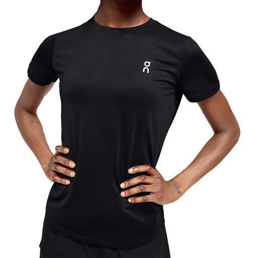 On Core-T Short Sleeve Womens Tennis Shirt - Black/XXL