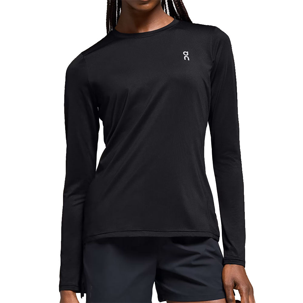 On Core Long-T Womens Tennis Shirt - Black/XXL
