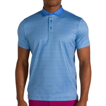 Load image into Gallery viewer, Redvanly Geo Icon Mens Golf Polo - Blue Yonder/XL
 - 1