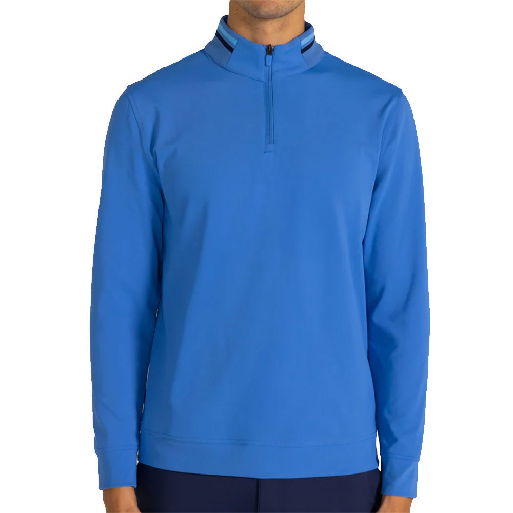Redvanly Loma Back Yoke Mens Golf Quarter-Zip - Blue Yonder/XL