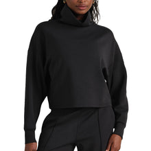 Load image into Gallery viewer, Rhone DreamGlow Mock Neck Womens Golf Pullover - Pure Black Hthr/XL
 - 1