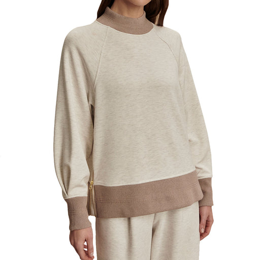 Varley Loxley Raglan Boyfriend Womens Sweatshirt - Ivry Mrl/Tp Mrl/L
