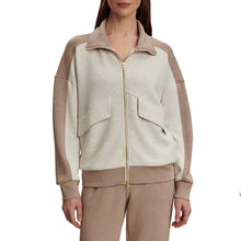 Load image into Gallery viewer, Varley Garcia 2-Tone Zip Through Womens Sweatshirt - Ivry Mrl/Tp Mrl/L
 - 1