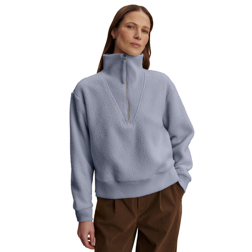 Varley Jaylin Fleece Womens 1/2 Zip Pullover - Glacier Blue/L