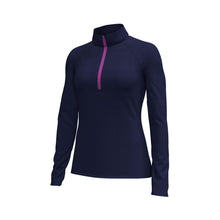 Load image into Gallery viewer, Under Armour Fusion Ottoman Womens Golf 1/4 Zip - Midnight Navy/XL
 - 1
