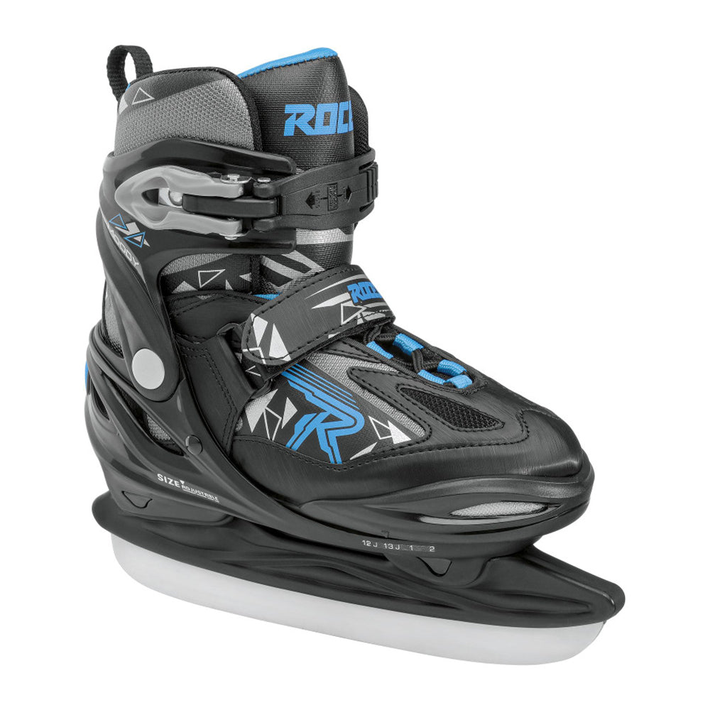 Roces Moody 3.0 Adjustable Boys Ice Skates - 4-7/Black/Blue
