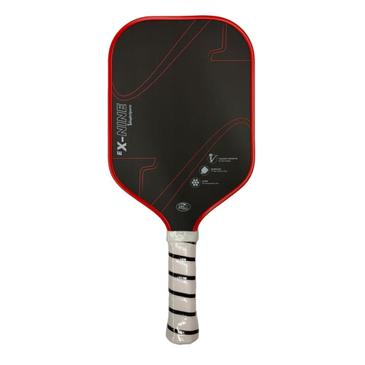 Vaught Sports eX-Nine v2 Pickleball Paddle - Black/Red/4 1/4/7.5 - 8.0 OZ