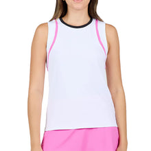Load image into Gallery viewer, Sofibella Style Icons 24 Inch Womens Tennis Tank - Super Pink/XL
 - 5
