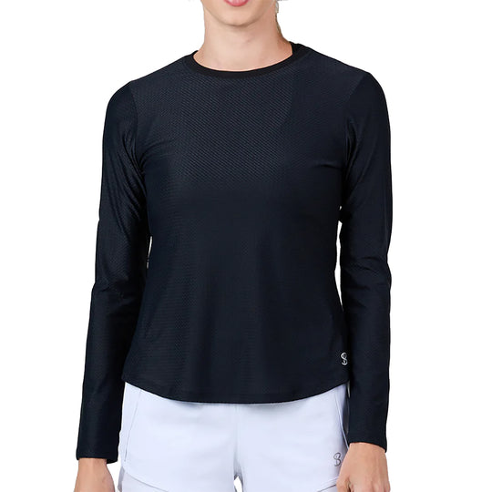 Sofibella Staples Womens Long Sleeve Tennis Shirt