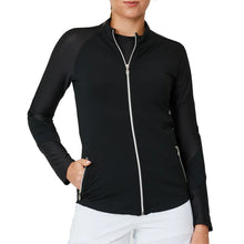 Load image into Gallery viewer, Sofibella Staples Womens Tennis Jacket - Black/2X
 - 1