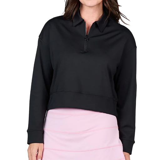 Sofibella Staples Quarter-Zip Womens Golf Pullover - Black/XL
