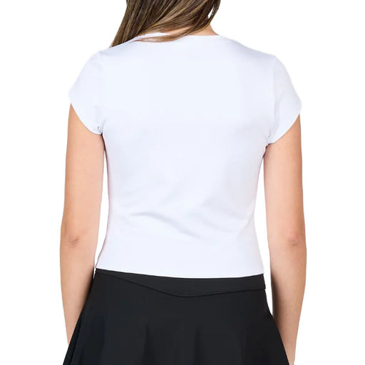 Sofibella Staples Cap Sleeve Womens Tennis Shirt