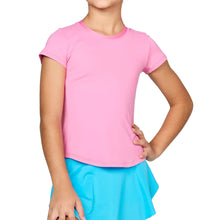 Load image into Gallery viewer, Sofibella UV Girls Girls Short Sleeve Golf Shirt - Rosa/L
 - 13