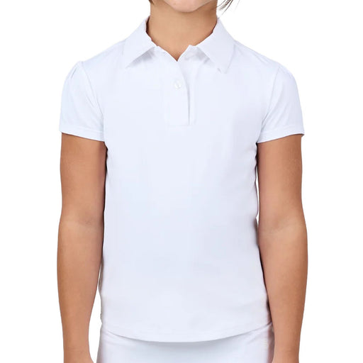 Sofibella UV Girls Girls Short Sleeve Golf Polo - White/L