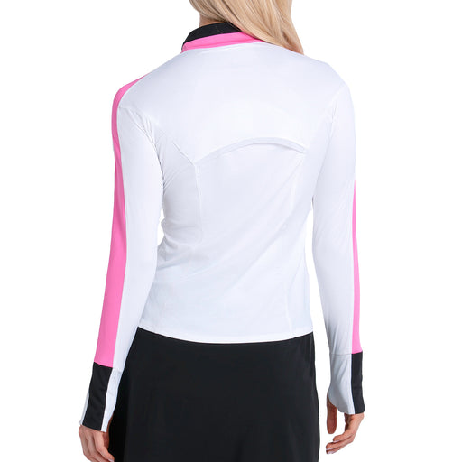 Lucky In Love Zip Drive QZ LS Womens Golf Pullover