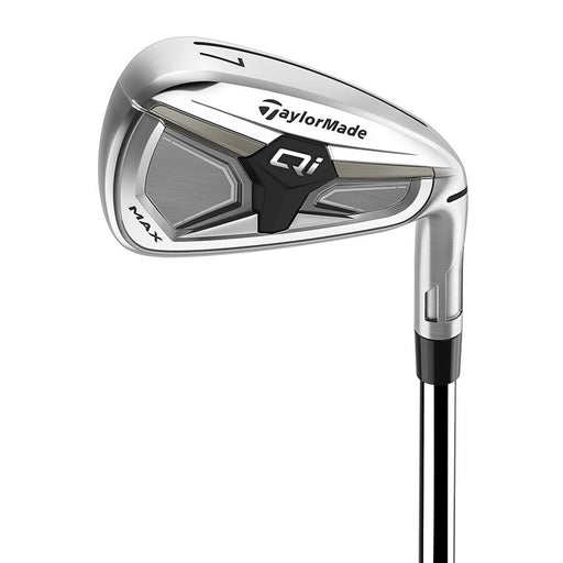 TaylorMade Qi Max Steel Right Hand Mens Iron Set - 5-PW AW/Kbs Max 85 Mt/Stiff