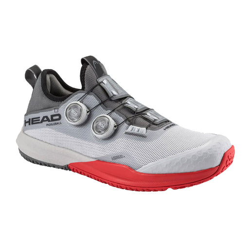 Head Motion Pro BOA Mens Pickleball Shoes - Light Grey/Red/D Medium/13.0
